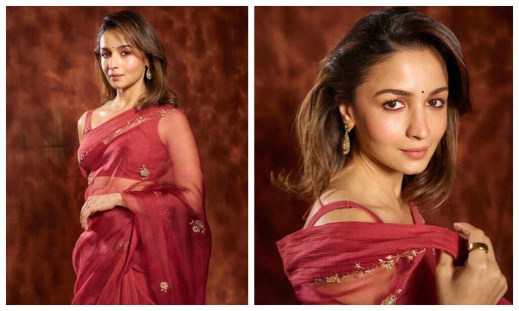 Actress Alia Bhatt in a Payanam saree