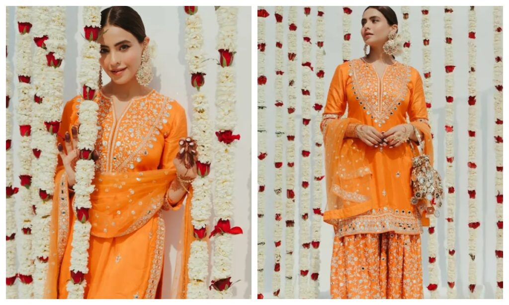 Aamna Sharif in sharara suit
