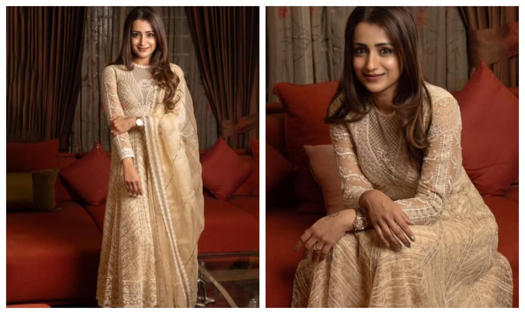 Trisha Krishnan in Anarkali suit
