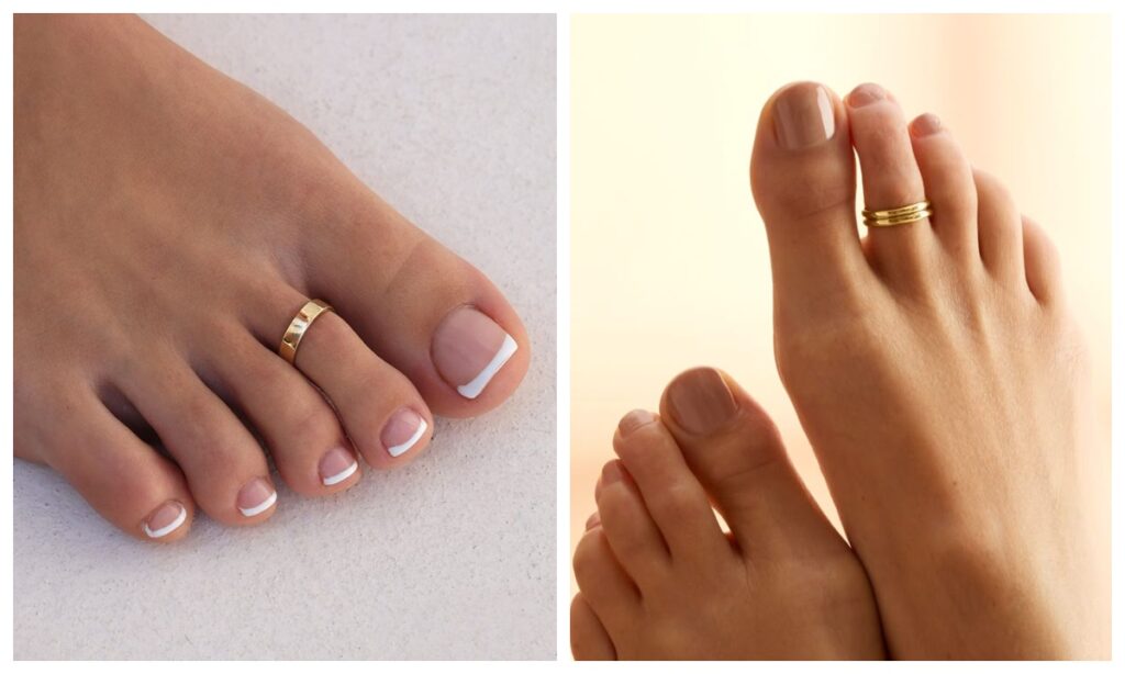 Golden toe ring bichhiya