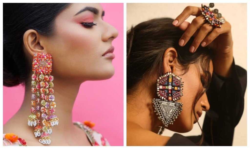 Latest beads earrings designs for women
