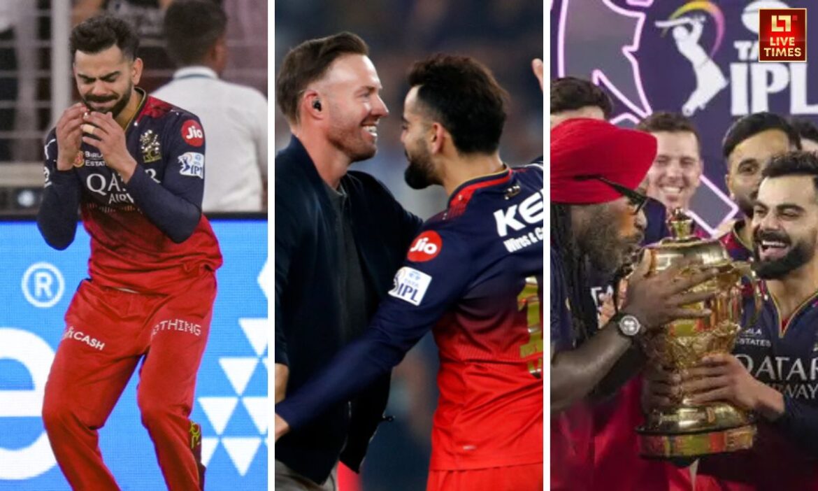 RCB Finale Moments: RCB ने नरेंद्र मोदी स्टेडियम, अहमदाबाद में पंजाब किंग्स को 6 रन से हराकर पहली बार IPL ट्रॉफी अपने नाम की और क्रिकेट इतिहास के सबसे चर्चित इंतजार को खत्म कर दिया.