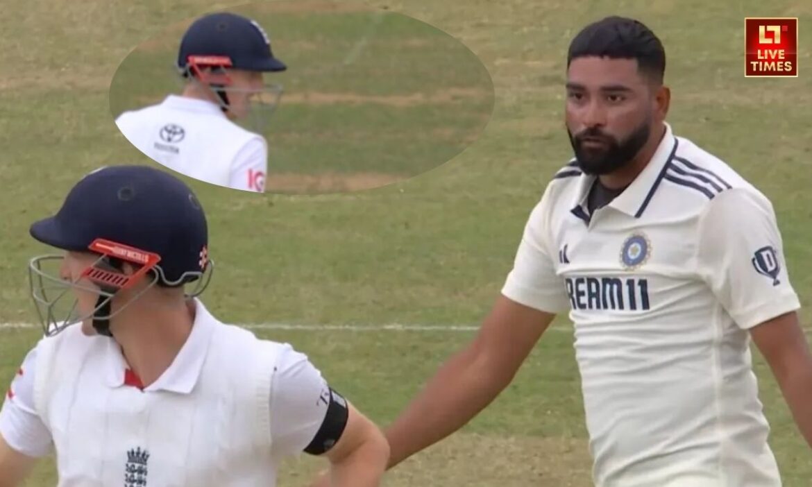 IND vs ENG Mohammed Siraj Harry Brook Fight Video Viral