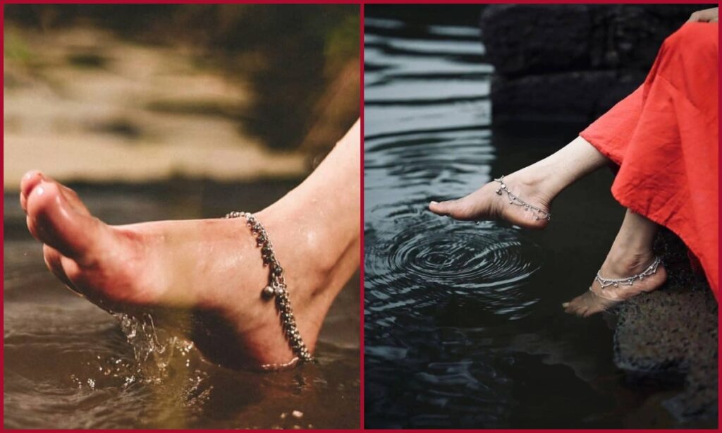 Carry fringe anklets with jeans and suits