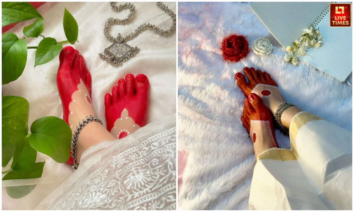 मेहंदी की जगह सावन में छाए हुए हैं ये सिंपल और सुंदर आल्ता डिज़ाइन, अपने पैरों को भी दें ट्रेडिशनल खूबसूरती
