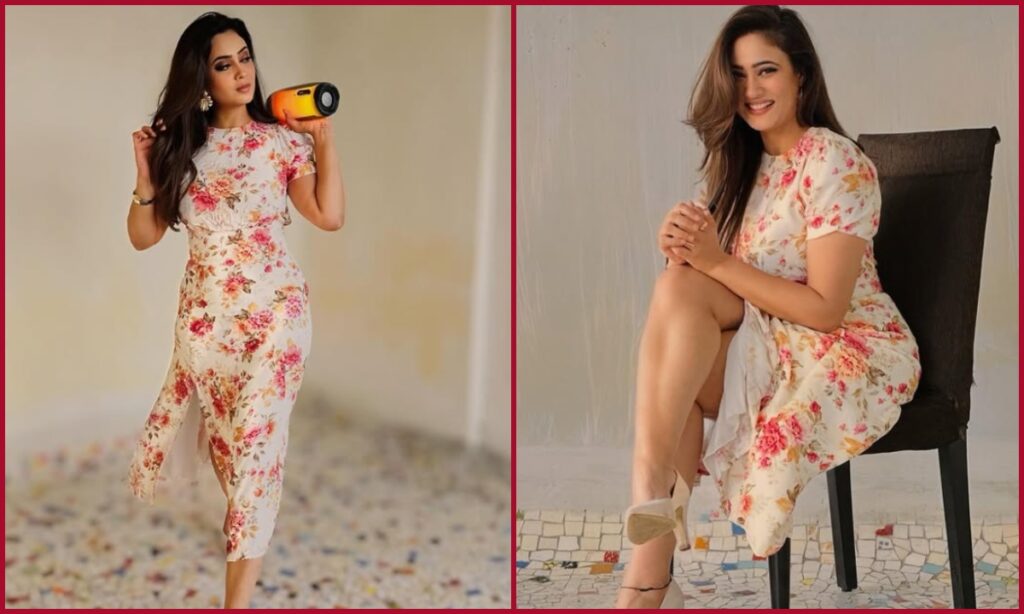 Shweta Tiwari in side slit dress