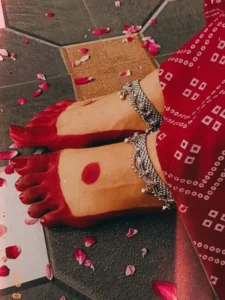 Beautiful Alta Designs in Chhath Puja