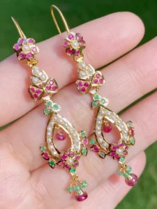 Gold Bali Earring Design