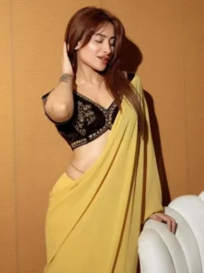 Contrast Blouse Designs for Saree