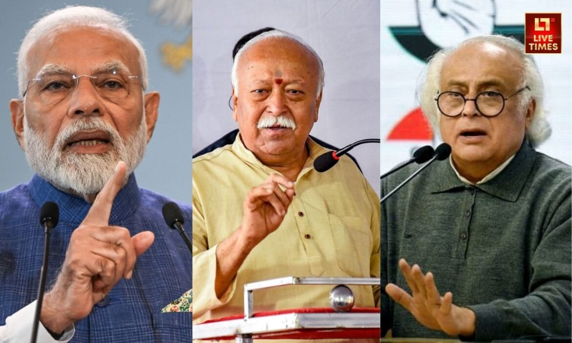 PM Modi Congress takes dig Modi over Bhagwat remarks