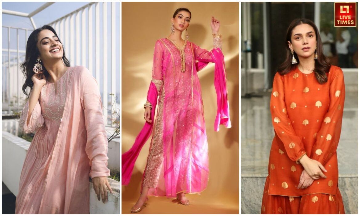 ऑफिस लुक में मिलेगा एलिगेंस और क्लास का कॉम्बिनेशन, बस सॉफ्ट स्टाइलिंग के लिए ट्राई करें ऑर्गेन्ज़ा सूट के ये 6 डिज़ाइन्स