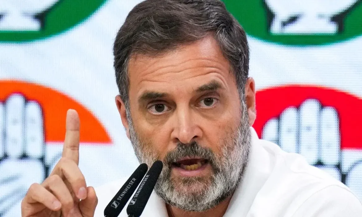 BJP Rahul protest diversion deflect Congess looming defeat Bihar