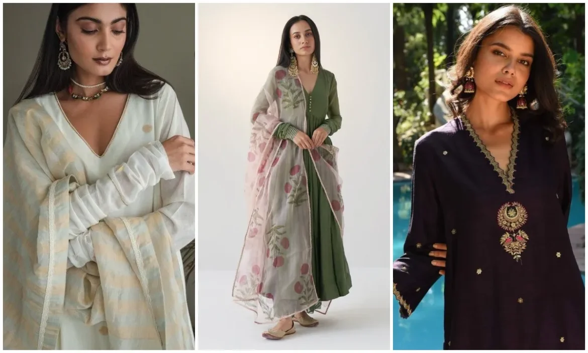 स्टाइलिश, कंफर्टेबल और ट्रेंडी V नेक कुर्तियां जो आपके वार्डरोब को बना देंगी और भी खास, लुक से हो जाएगा प्यार