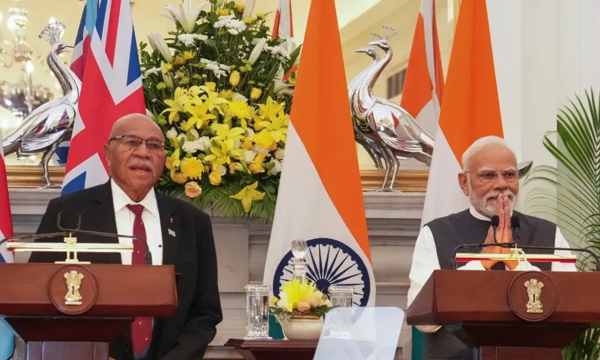PM Modi With Fiji PM Rabuka