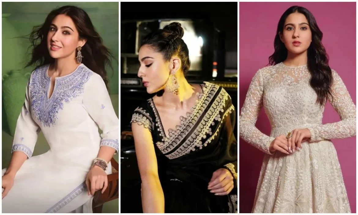 Sara Ali Khan के 6 Royal एथनिक लुक्स, जो आपको देंग परफेक्ट रेट्रो लुक के साथ फेस्टिव वाइब