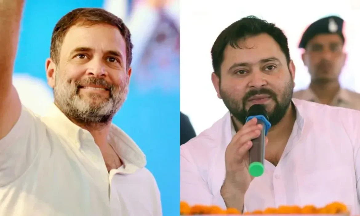 Tejashwi On Rahul At Bihar Rally