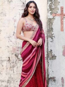 Beautiful colored sarees with actress