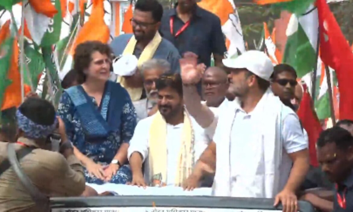 Priyanka Gandhi Vadra joins Rahul Voter Adhikar Yatra Bihar