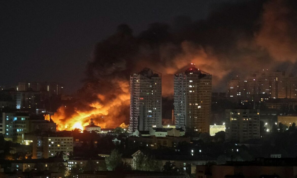 Mass Russian drone missile attack kills 12 injures 48 Ukraine capital