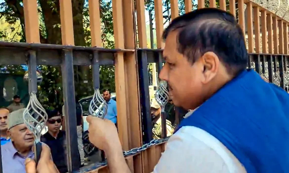 AAP’s Leader Sanjay Yadav House Arrest