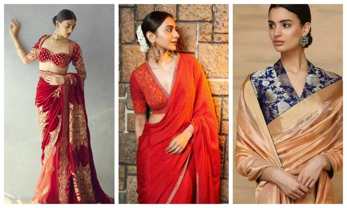 साड़ी को बनाए सुपर ग्लैमरस, ट्राई करें 6 लेटेस्ट फ्रंट नेकलाइन ब्लाउज़ डिज़ाइन और दिखें एलिगेंट