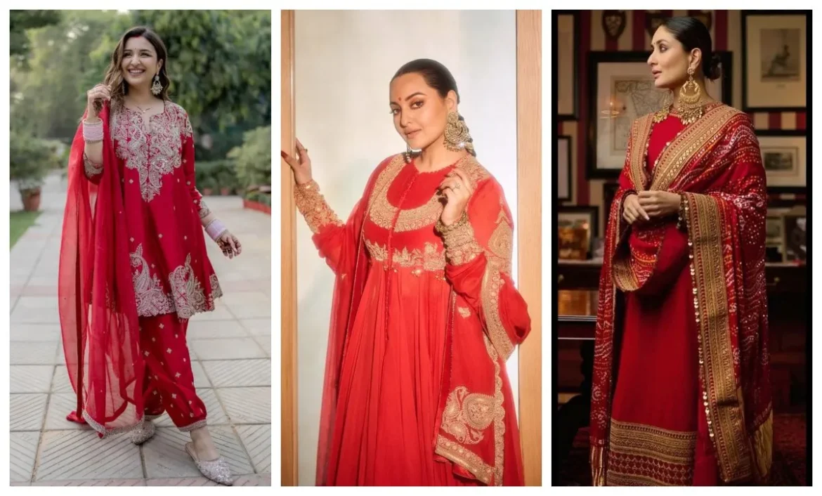 इस बार करवा चौथ पर ट्राई करें लेटेस्ट Red Suit, खूबसूरत डिजाइन आपके ट्रेडिशनल लुक को देंगे स्टाइलिश मॉडर्न टच