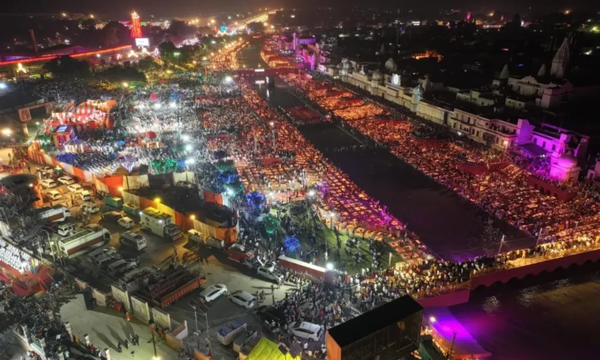 Ayodhya festival lights
