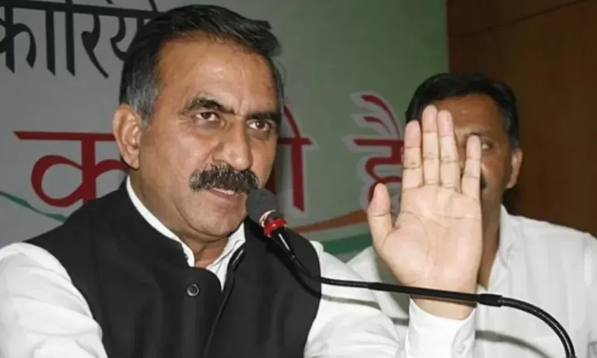 CM Sukhwinder Singh Sukhu