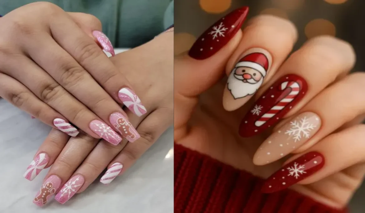 Candy Cane Nail Designs