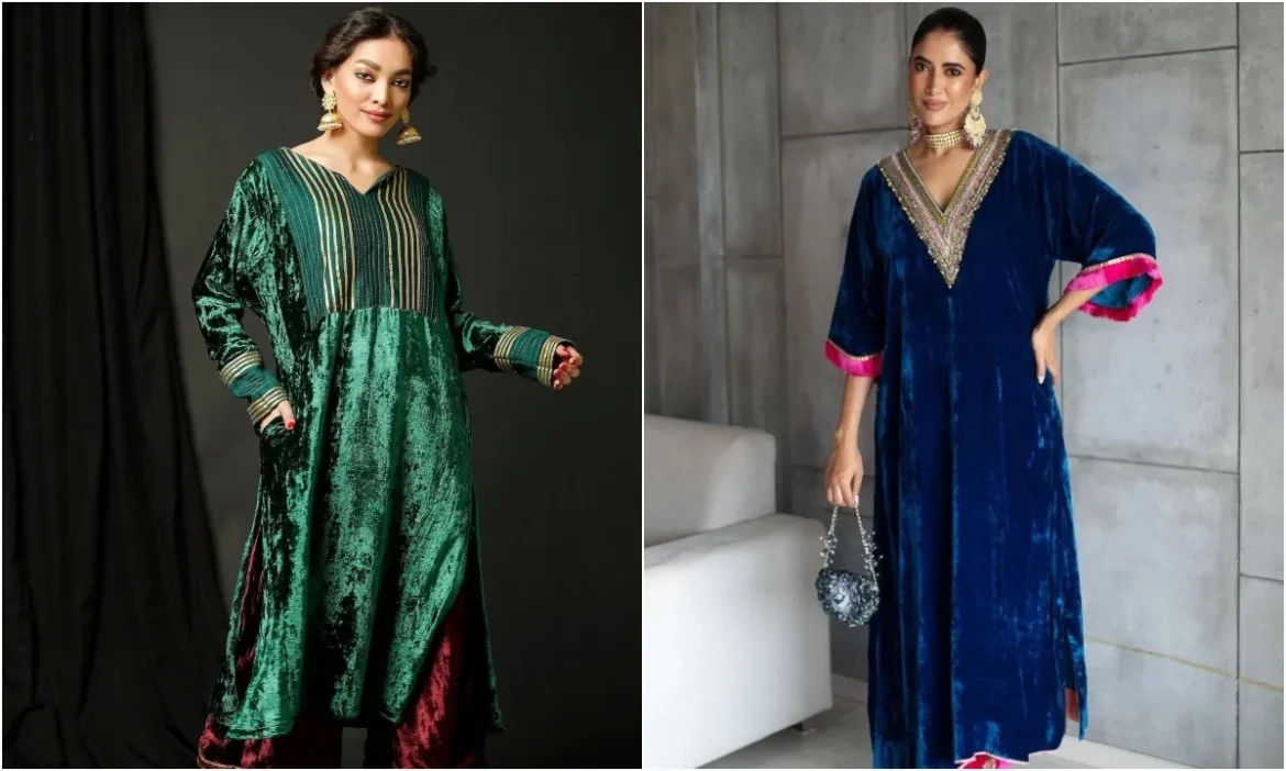 शादी और त्योहारों में दिखेंगी एकदम परफेक्ट, पहने Velvet Kurta Set और लगें दुल्हन से भी खूबसूरत