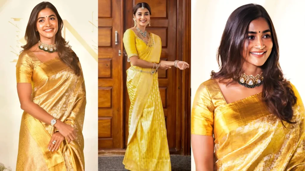 Golden Saree for Pongal