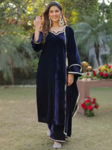 Velvet Suit Winter Wedding