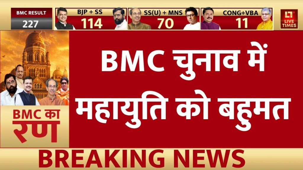 BMC Result 2026: महायुति को ऐतिहासिक बहुमत, महाराष्ट्र में जश्न शुरू