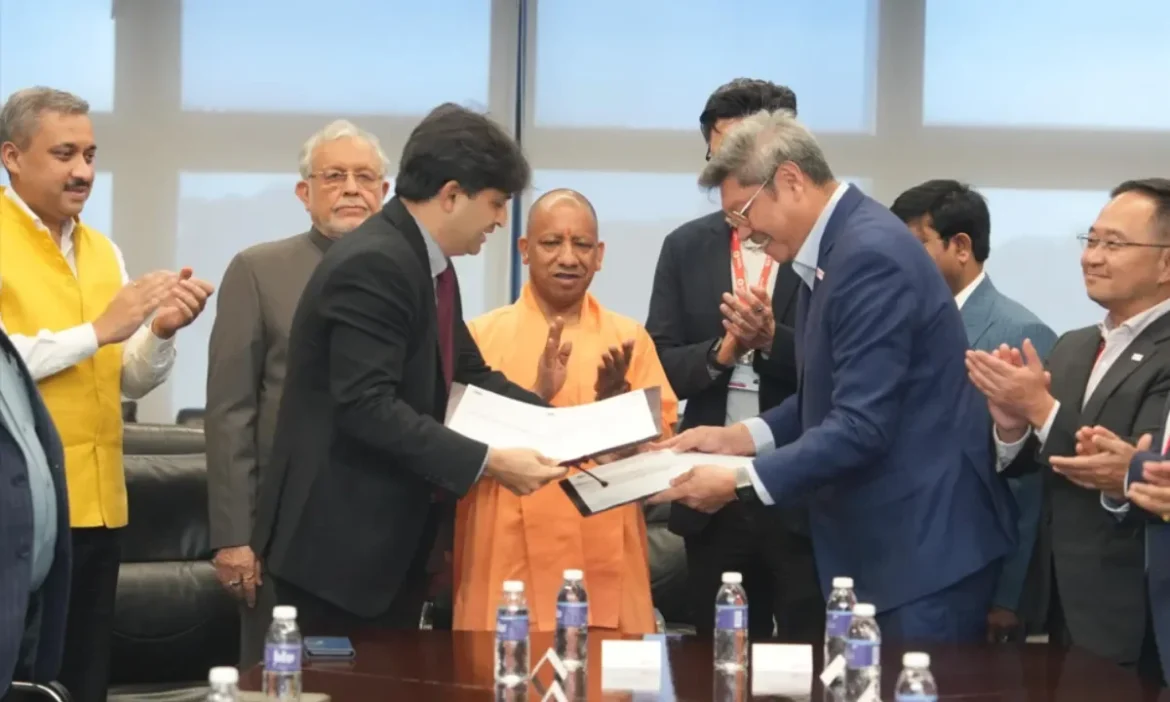 जेवर एयरपोर्ट पर 4458 करोड़ निवेश करेगी एआई सैट्स, सिंगापुर कोऑपरेशन एंटरप्राइज के साथ भी हुआ करार