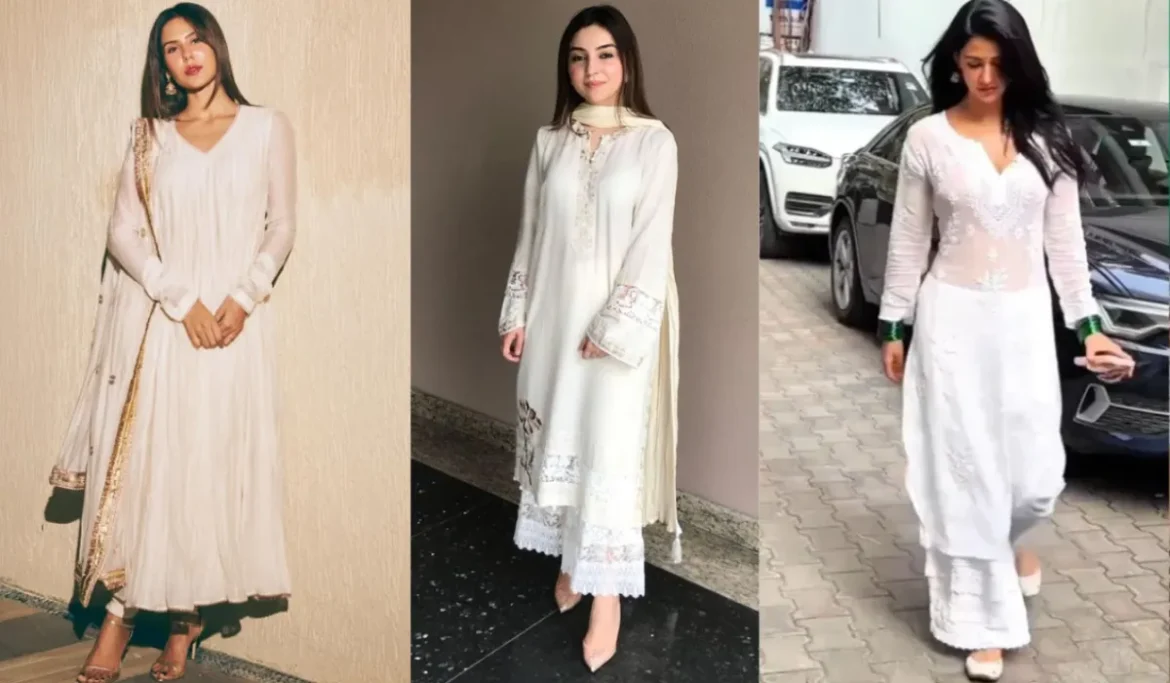 Holi White Kurti