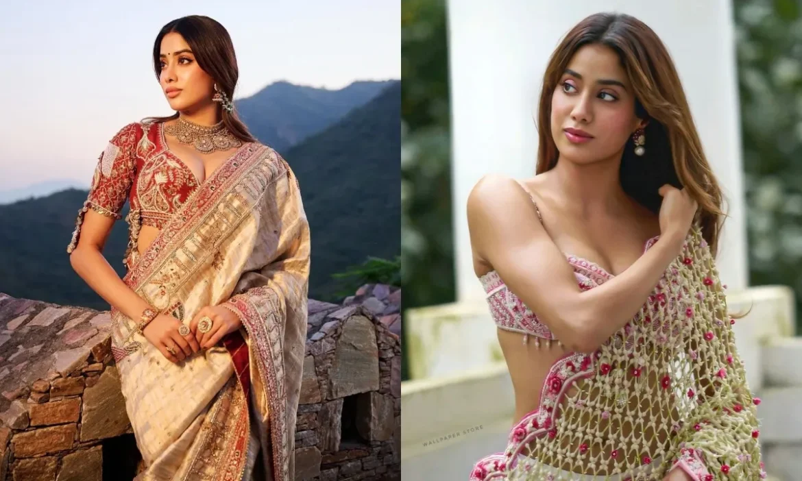 Janhvi Kapoors के कलेक्शन में हैं एक से बढ़कर एक डिजाइनर साड़ी, पहनकर आप लगेंगी अपने घर की रानी