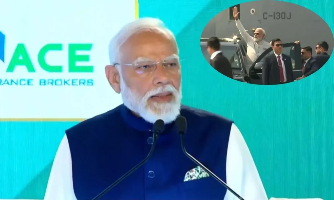 PM Modi IAF aerial emergency landing facility Assam