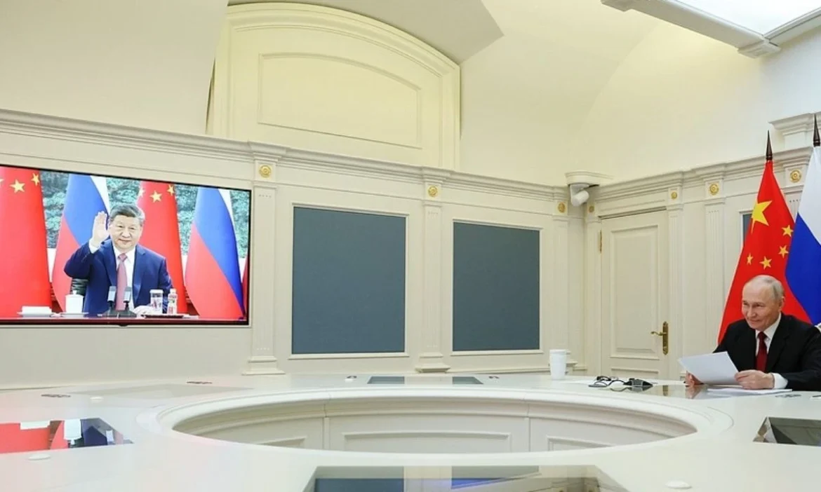 Videoconference President China Xi Jinping