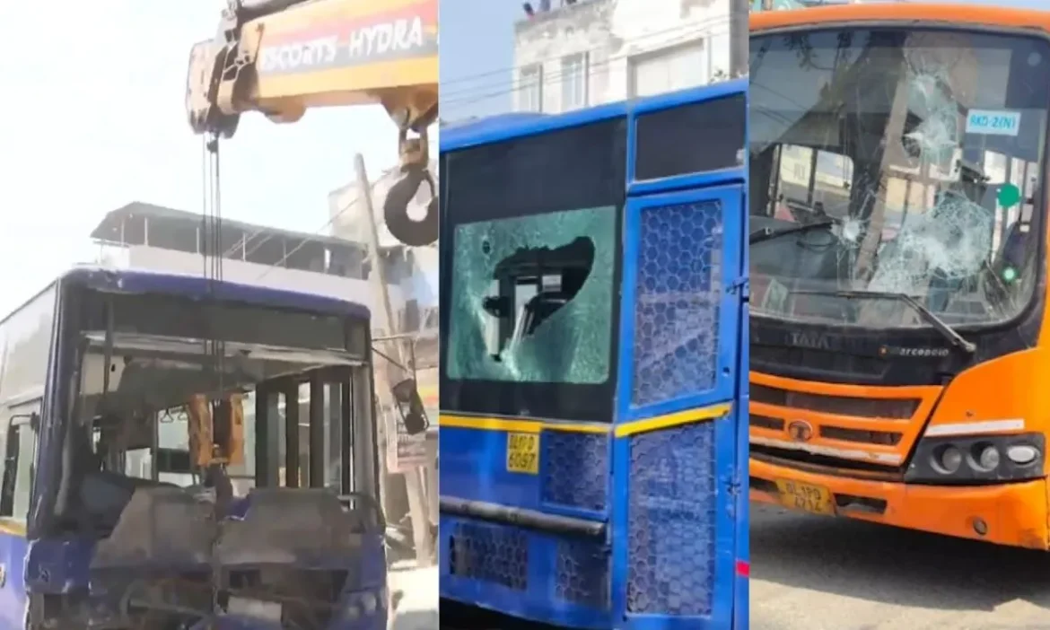 2 killed as speeding DTC bus hits multiple vehicles in Delhi