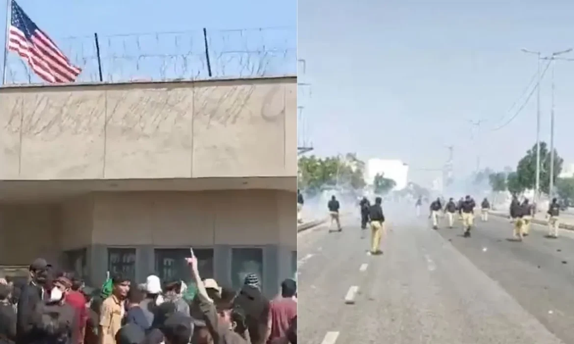 Karachi US Consulate Protest