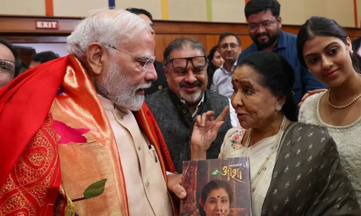 PM Modi Other Leaders Express Grief Asha Bhosle Demise