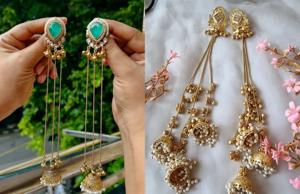 Golden Kashmiri Jhumke