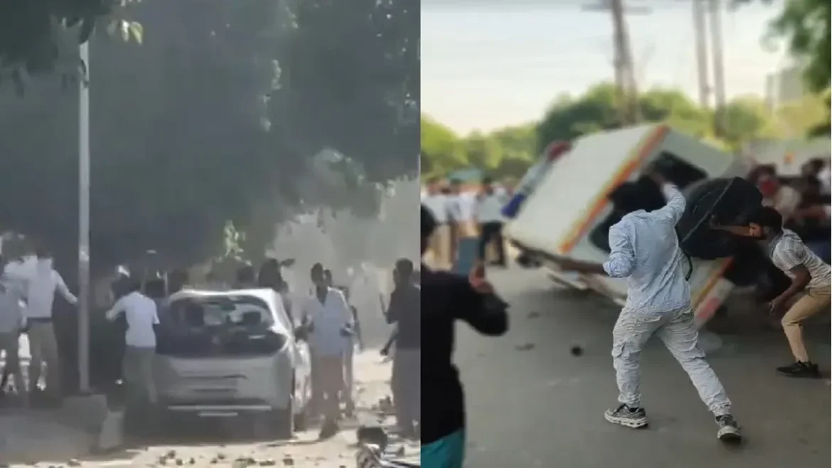 Noida Workers Protest