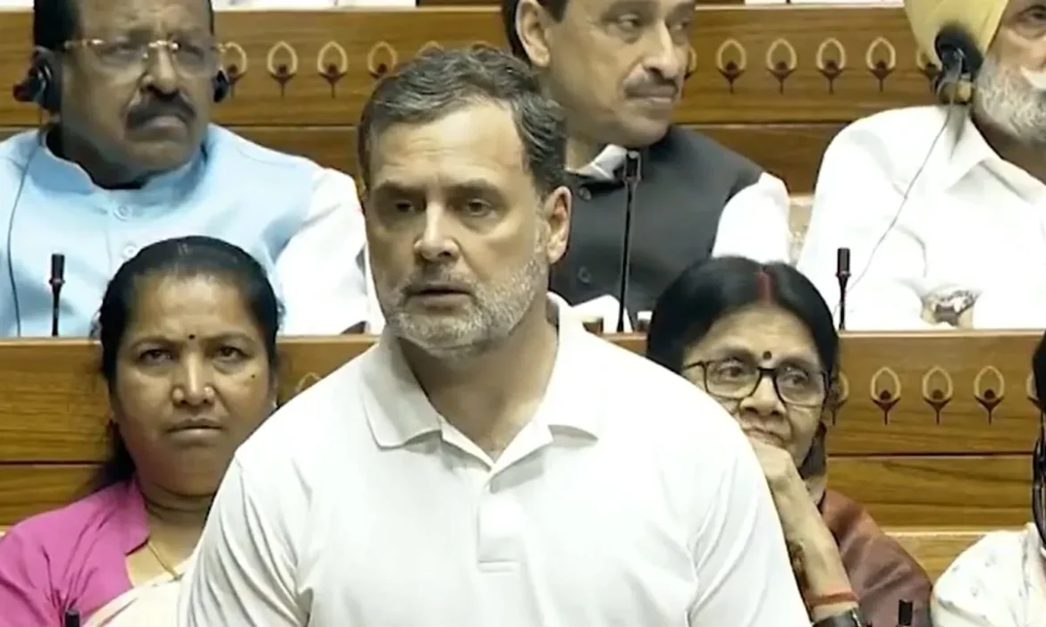 Rahul Gandhi attacks Modi government Lok Sabha