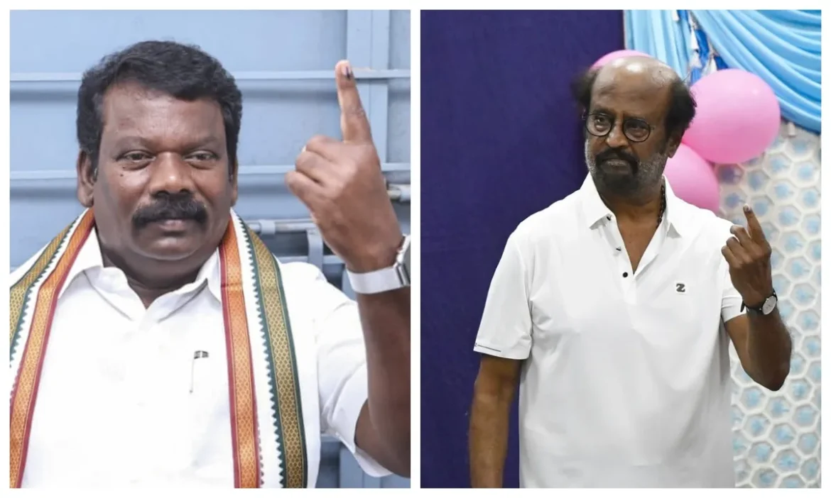 Tamil Nadu में लोकतंत्र का त्योहार, रजनीकांत से लेकर विजय तक, पोलिंग बूथ पर लगा स्टार्स का मेला