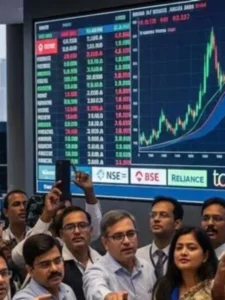 Cheer Stock Market Nifty Touches Peak of 24,400