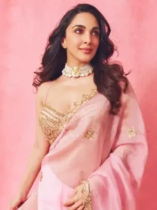 New Look Kiara Advani Pink Saree