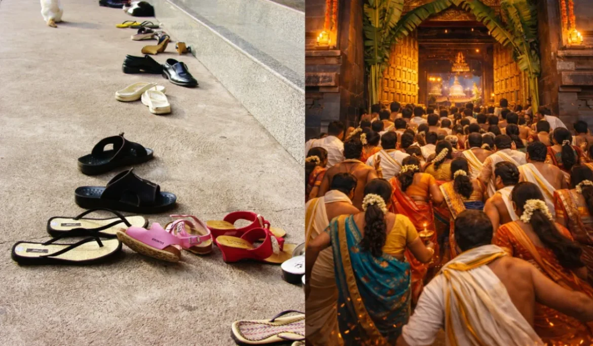 Footwear Stealing in Temple