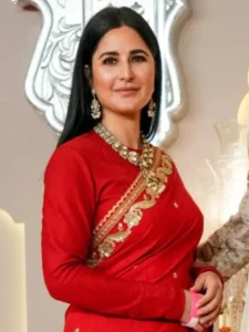 Katrina Red Saree