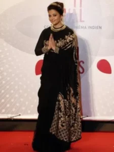 Saree Style Statement Cannes Red Carpet